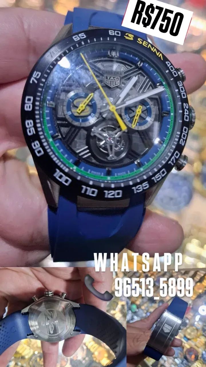 Relógio TAG HEUER CARRERA MODELO SENNA EDIÇÃO LIMITADA - Foto 2