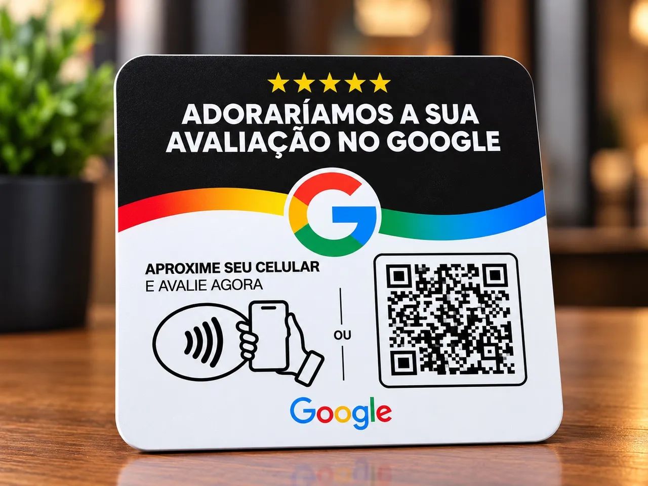 Plaquinhas NFC + QR Code de Avaliação Google - Foto 2