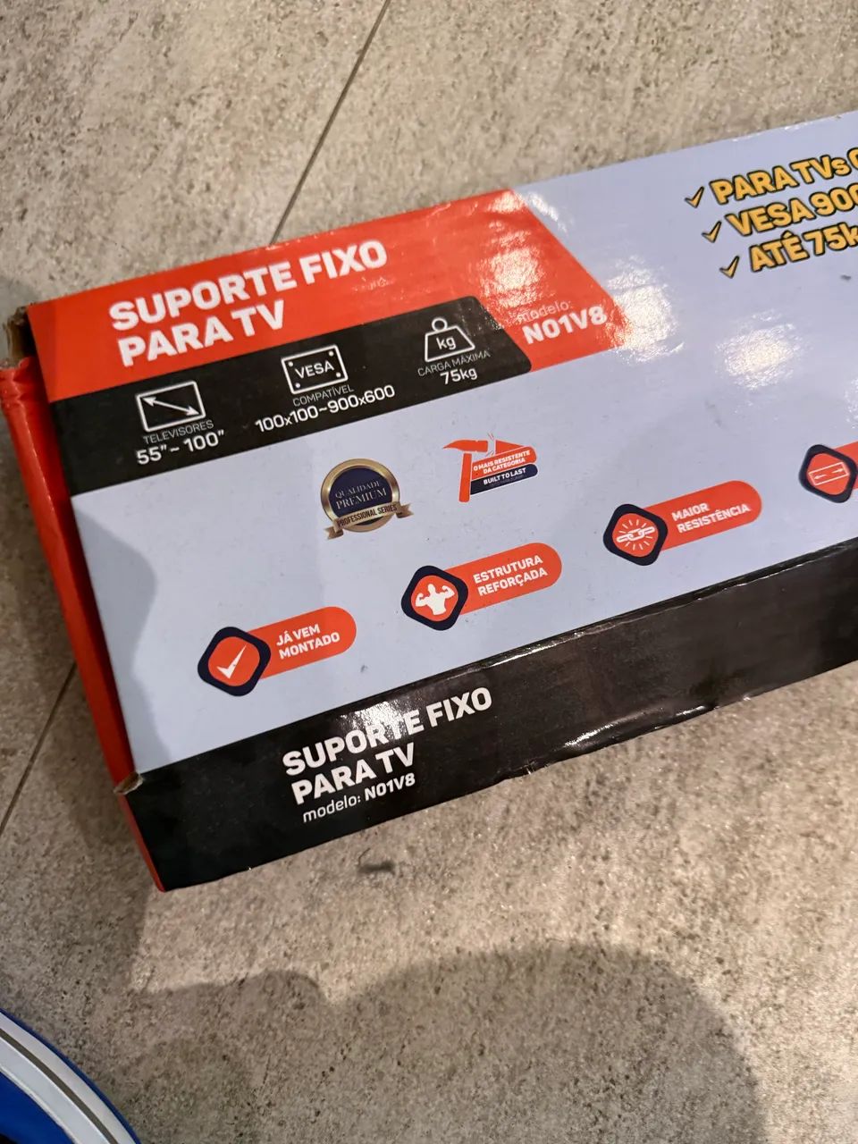 Suporte Fixo para TV - até 75kg (NOVO, faltando alguns parafusos)