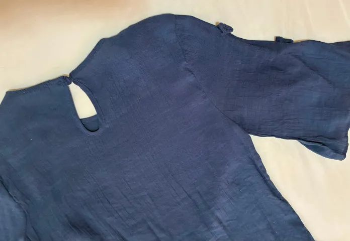 Blusa algodão marinho P - Foto 3