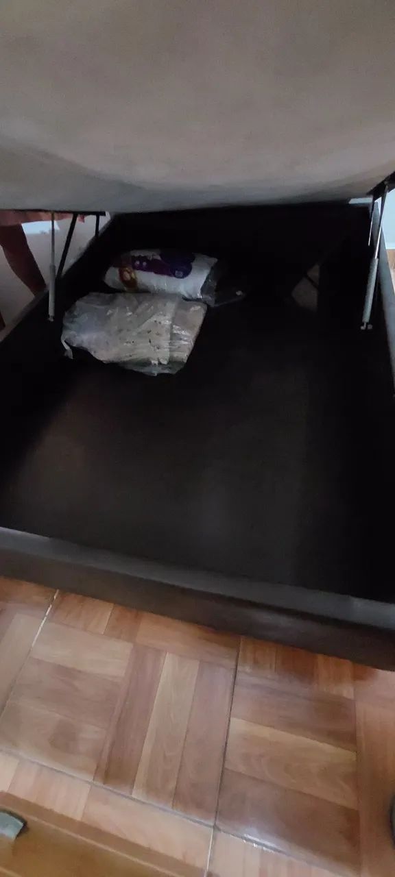 Cama Casal baú com colchão  - Foto 2