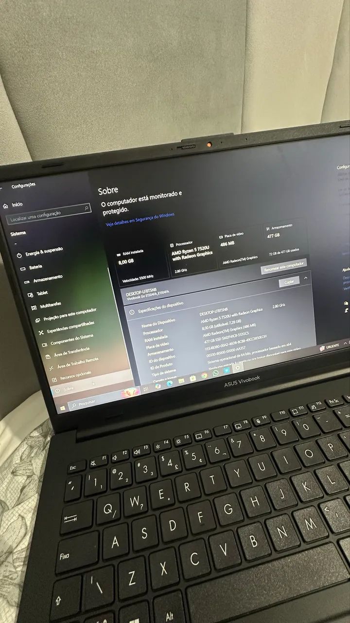 Notebook Asus vivobook - Foto 2
