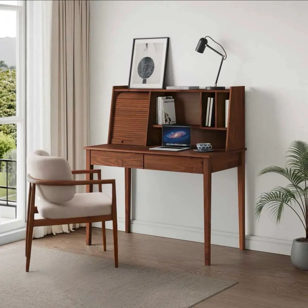 Mesa escritório em madeira 
