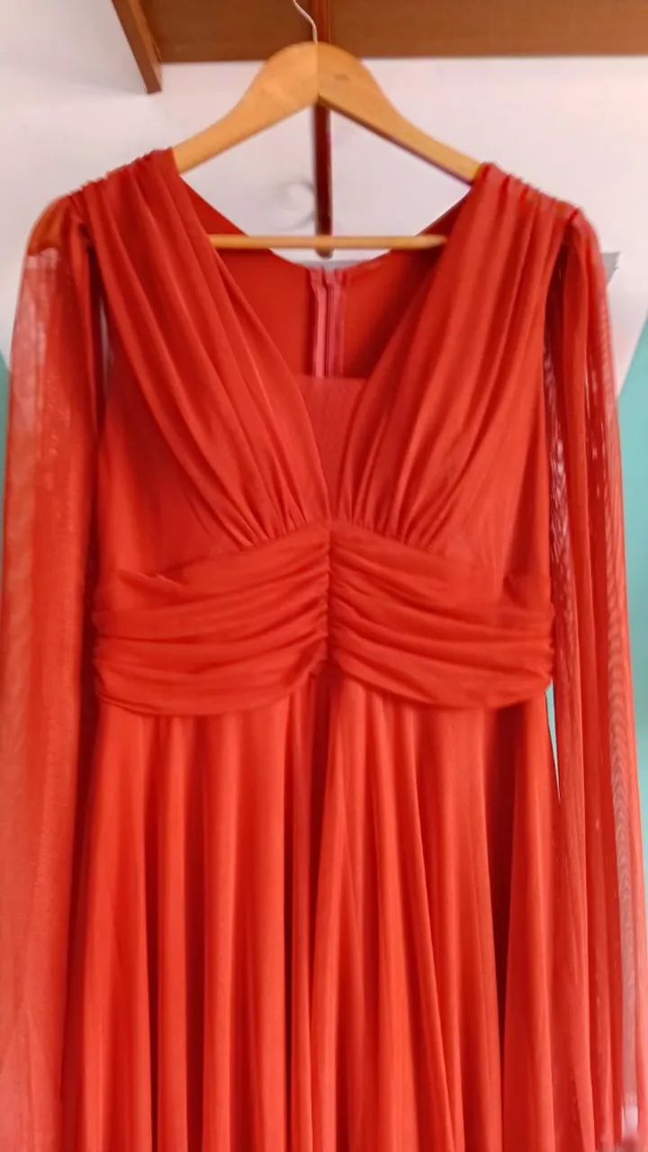 Vestido Terracota Tule  - Foto 2