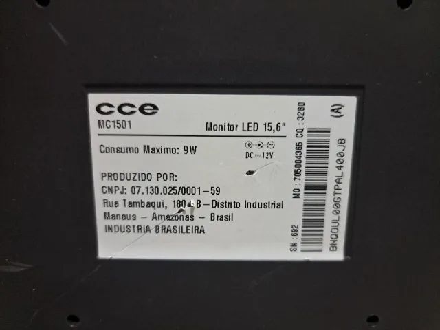 Monitor CCE Gm-1501 Led 15.6 (USADO) - Foto 4