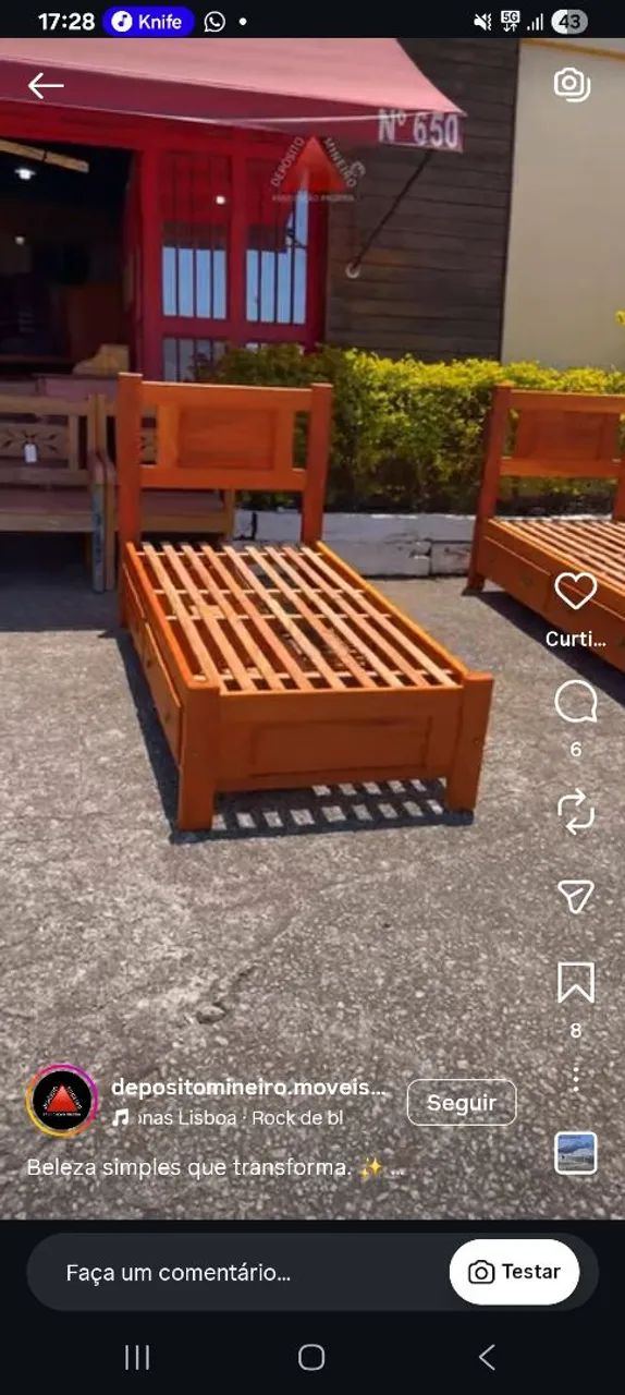 Cama de madeira - Foto 4