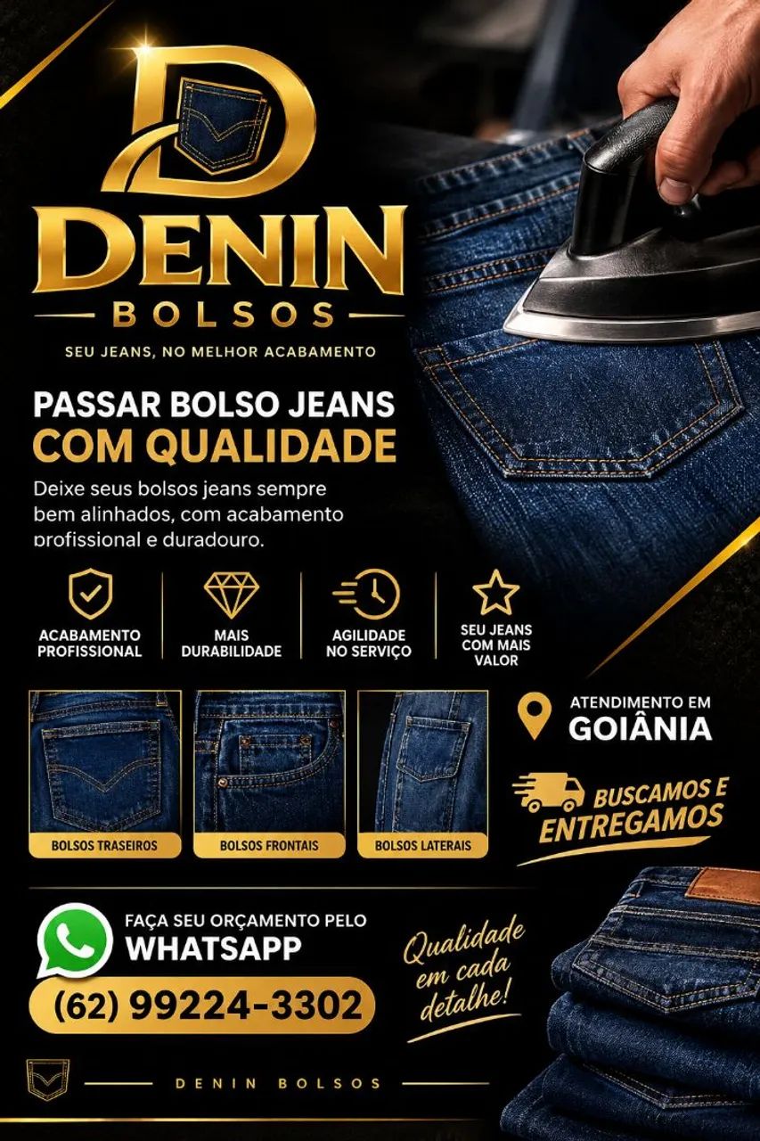 Passamos Bolso jeans 