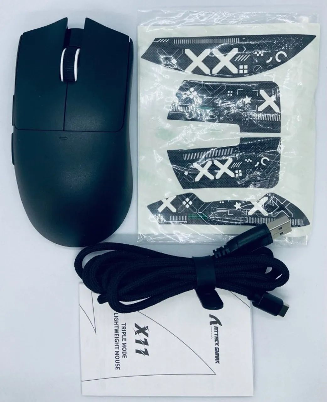 MOUSE ATTACK SHARK X11 COM BASE DE CARREGAMENTO - Foto 4
