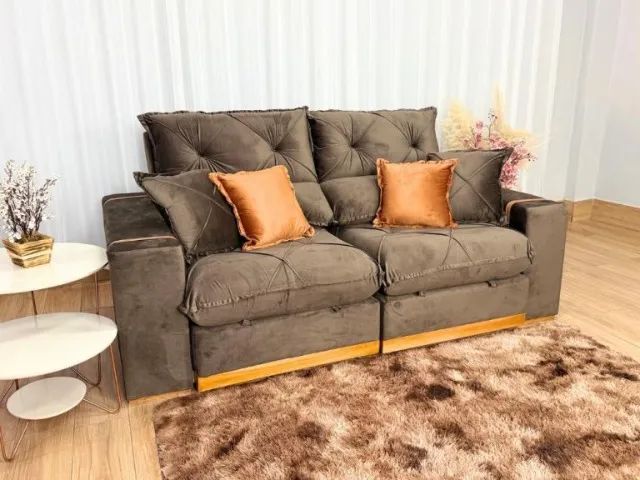 Sofá Retrátil e Reclinável Pleno 2,30m D33 Produto Novo!! Pronta Entrega!! - Foto 2