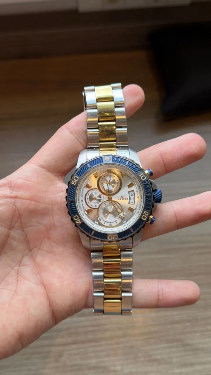 Relógio Invicta Pro Diver 23994 Cronógrafo 45mm Bicolor - Foto 2