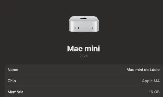 Mac Mini M4 [Garantia Apple + Nota Fiscal] - Impecável - Foto 5