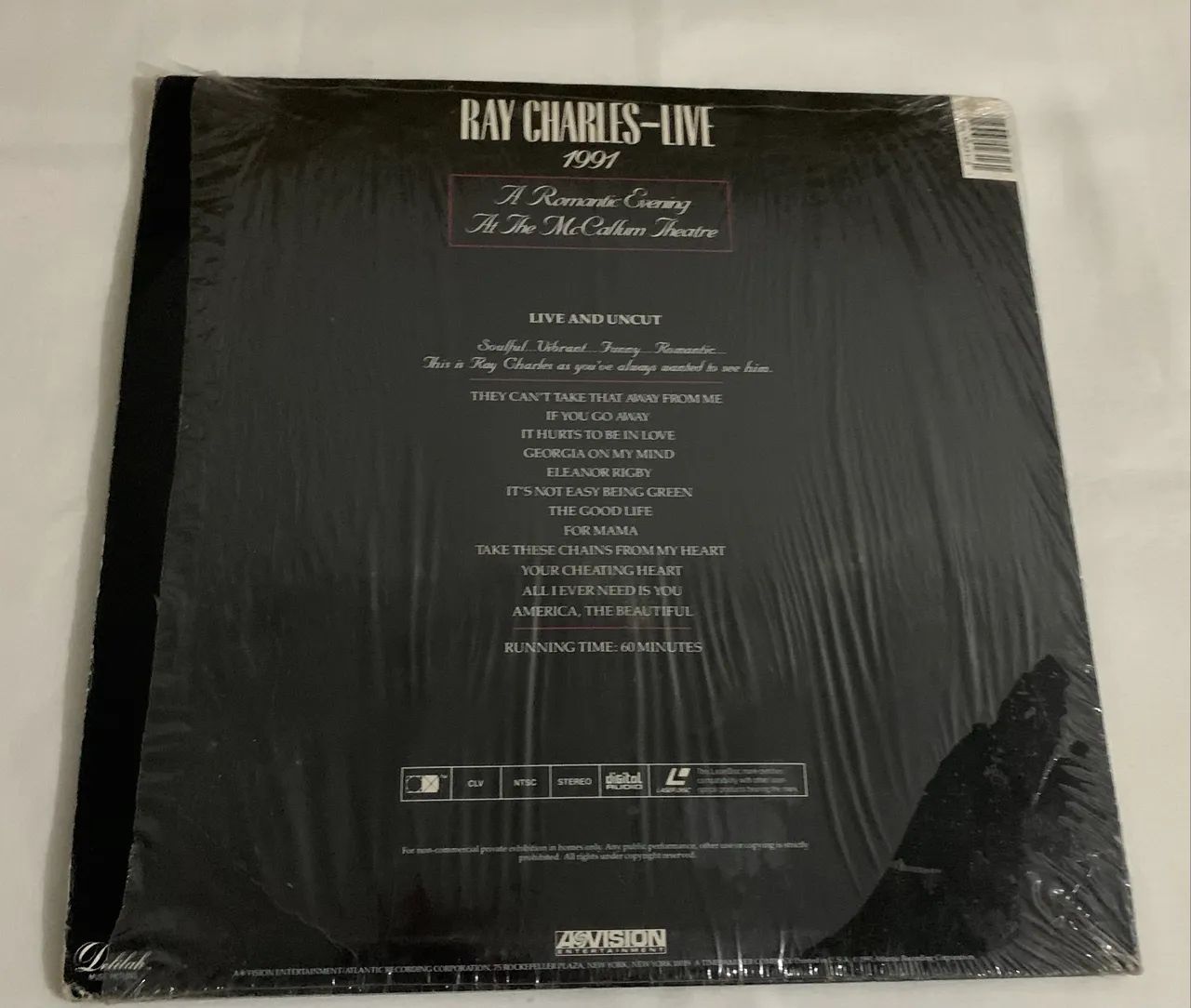 Laserdisc ray charles 1991 LD raro mídia muito bom estado  - Foto 2