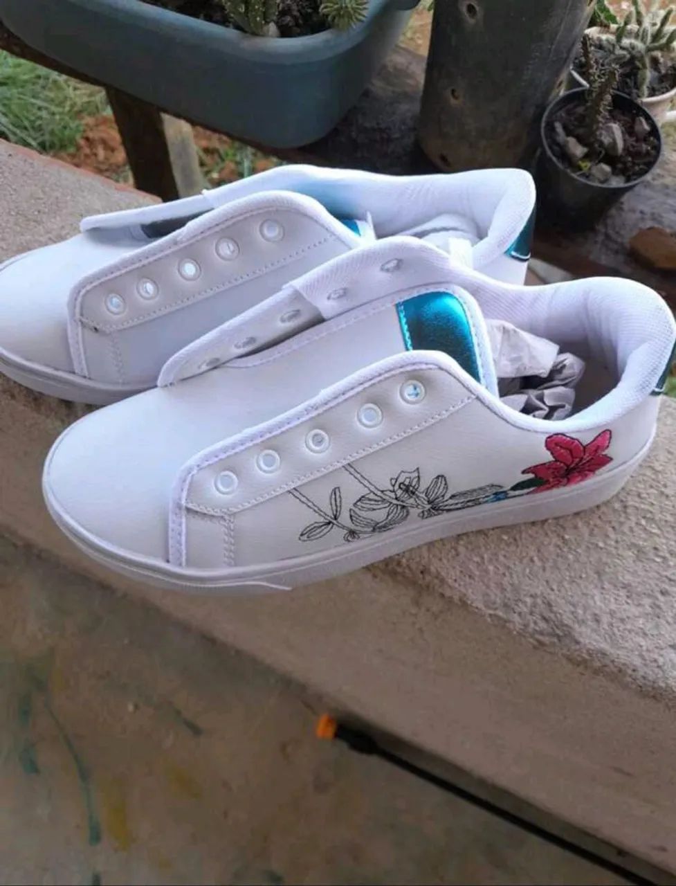 Tênis feminino branco  - Foto 3