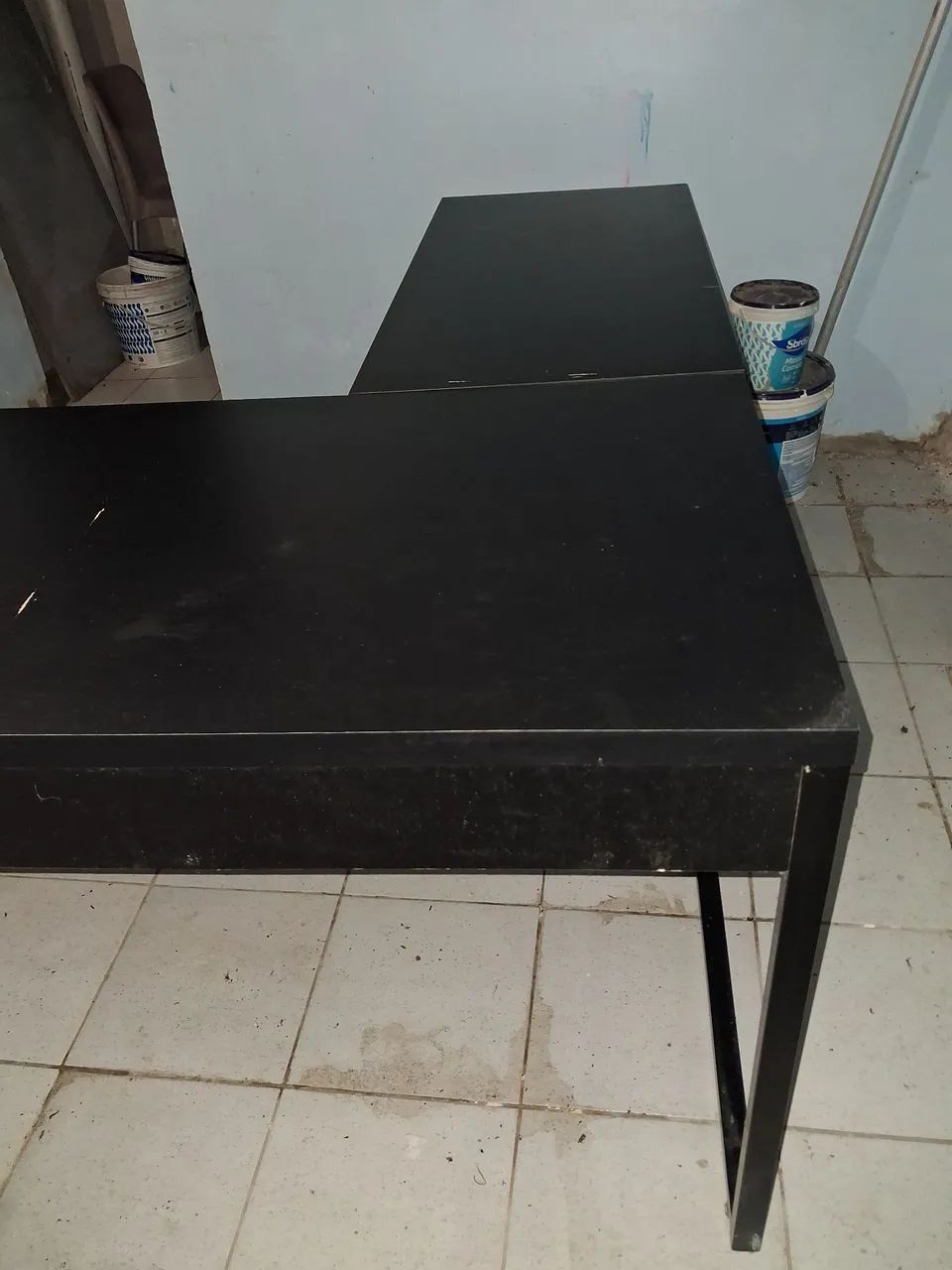 Mesa de Escritório Industrial em L - Foto 4