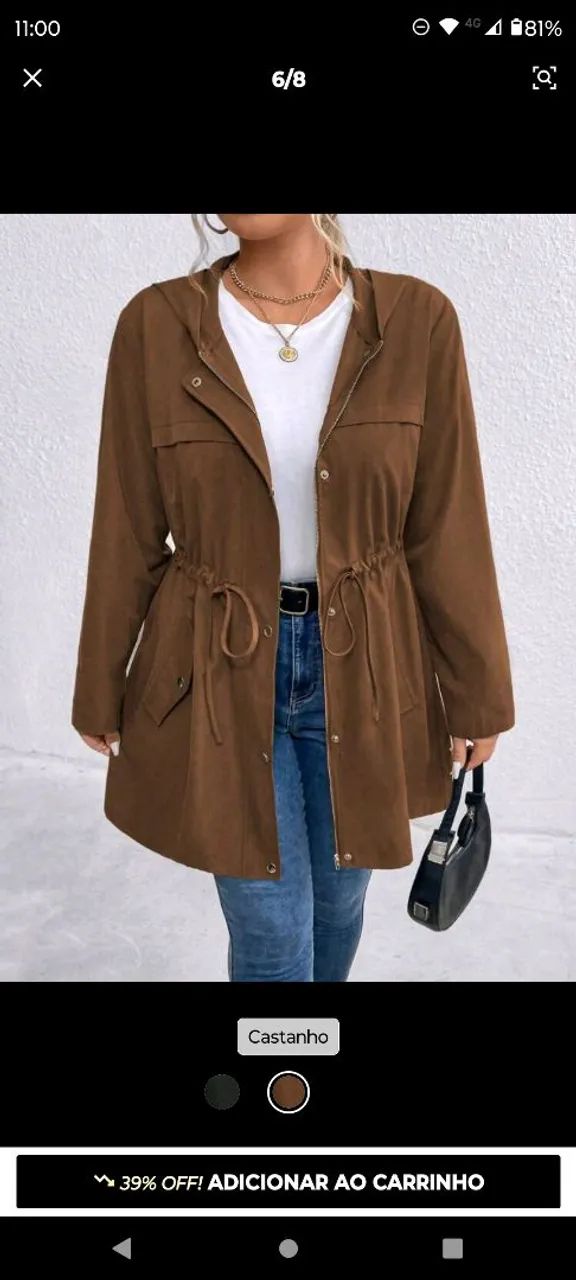 Casaquinho plus size novo