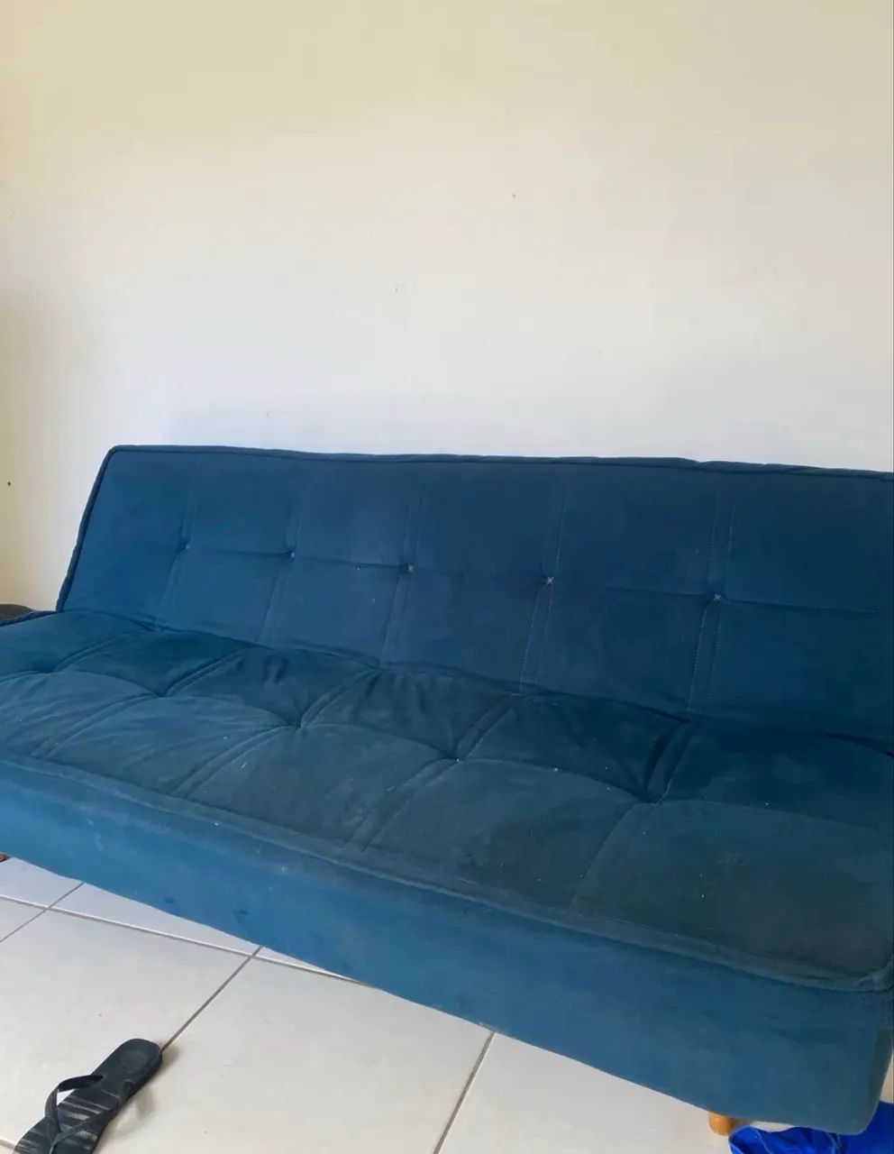 Sofá cama azul 