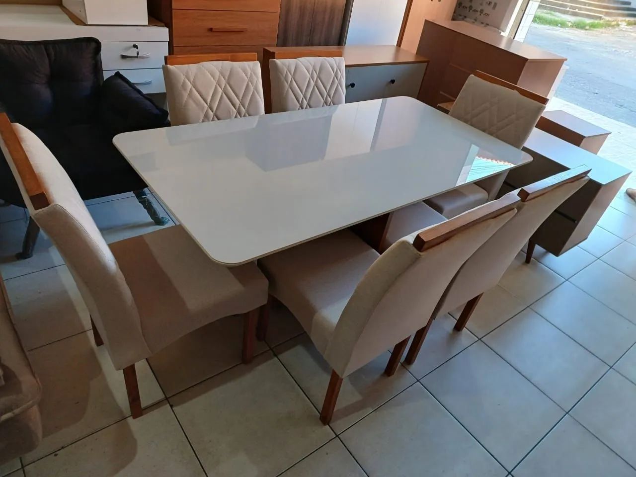 Jogo Completo De Mesa De Jantar 6 Lugares. - Foto 3