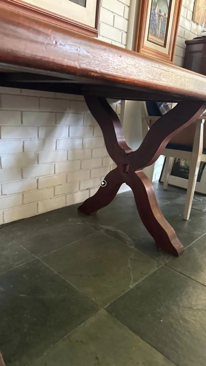 Mesa de madeira maciça  - Foto 4