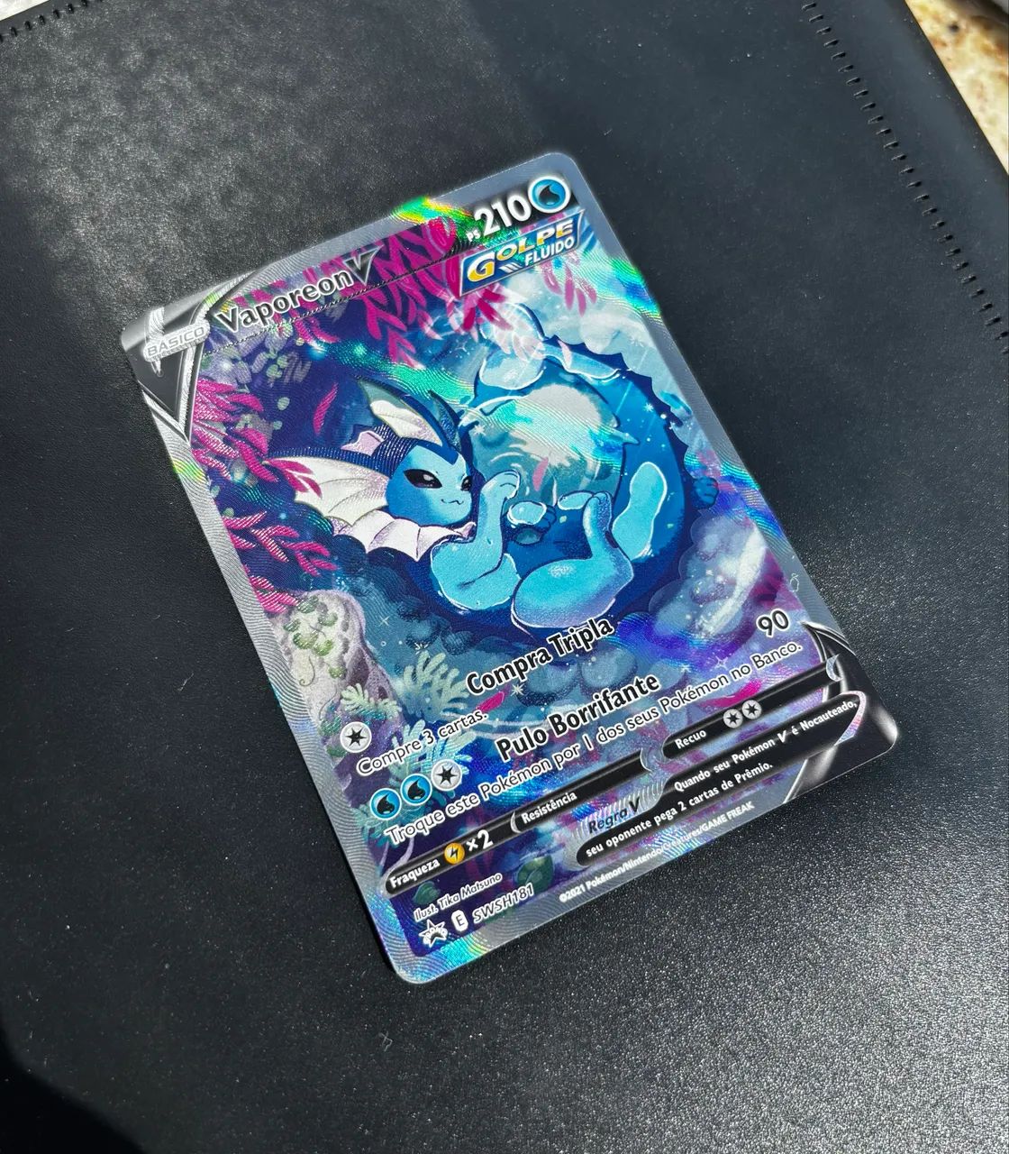 Carta Pokemon | Vaporeon-V (SWSH 181/71) Promo - Hobbies e
