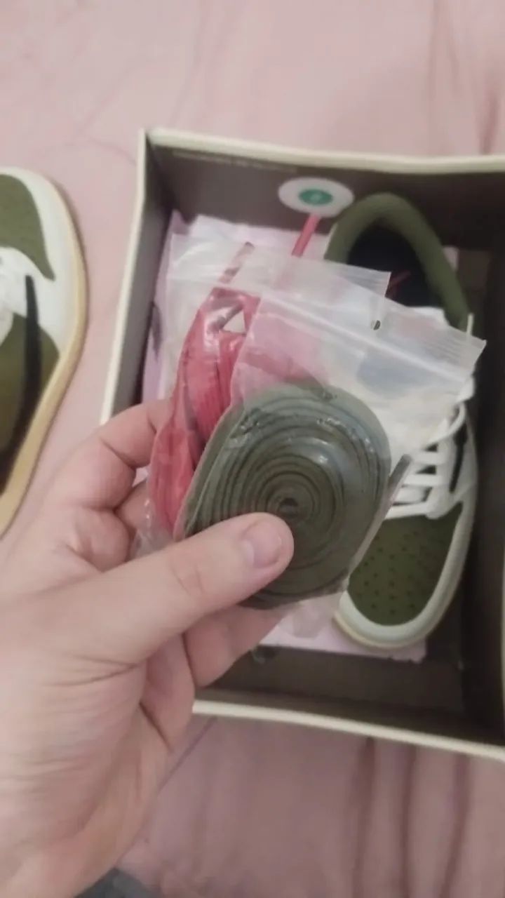 Air Jordan 1 Low Travis Scott Medium Olive - Foto 5