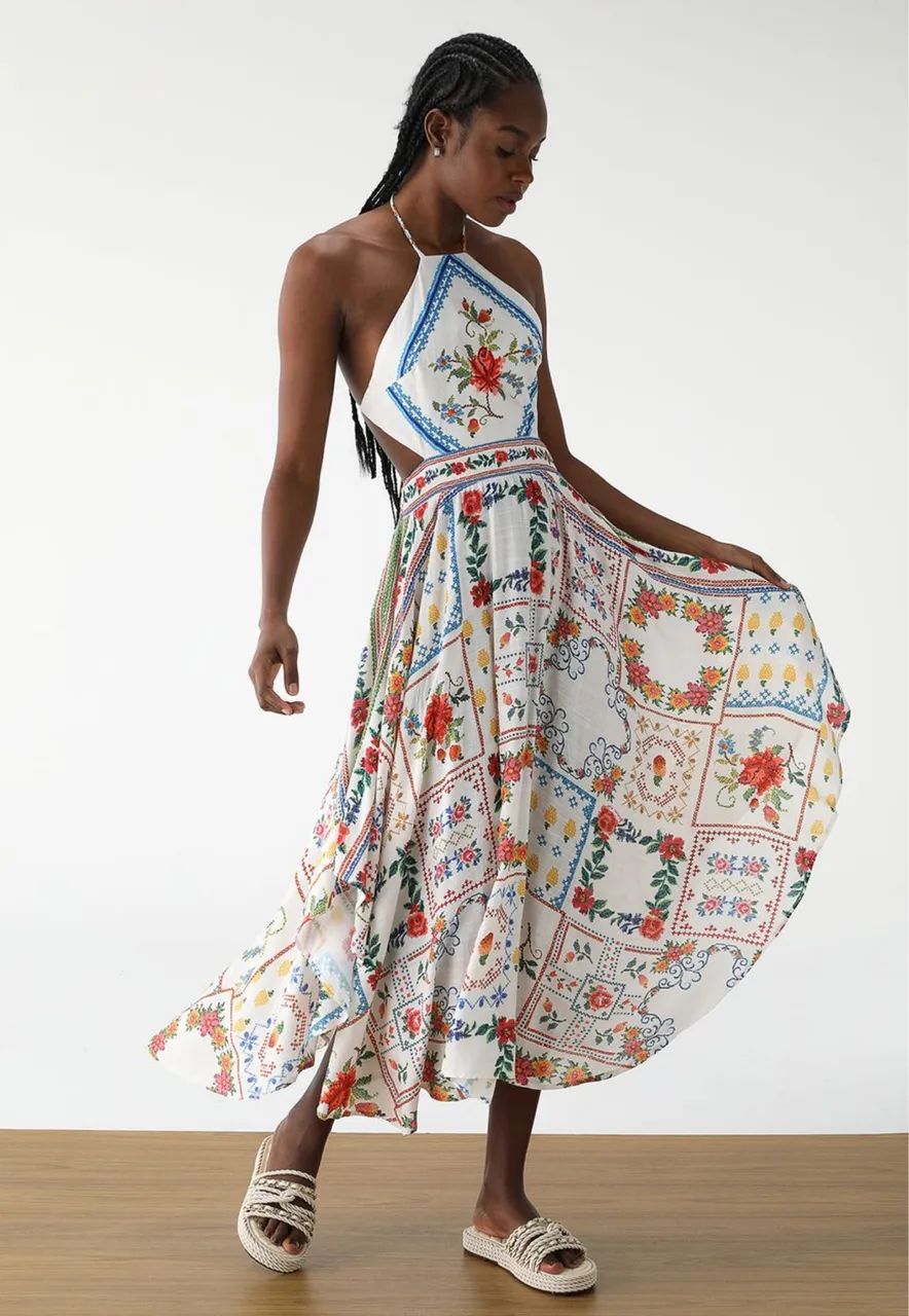 Vestido farm memórias de flor - Foto 2