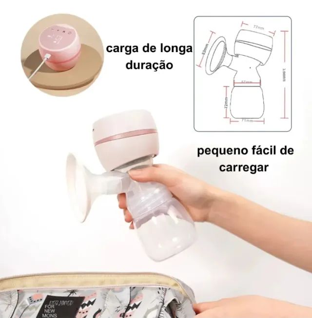 Bomba De Tirar Leite Ergonomicamente Compacta - Foto 5