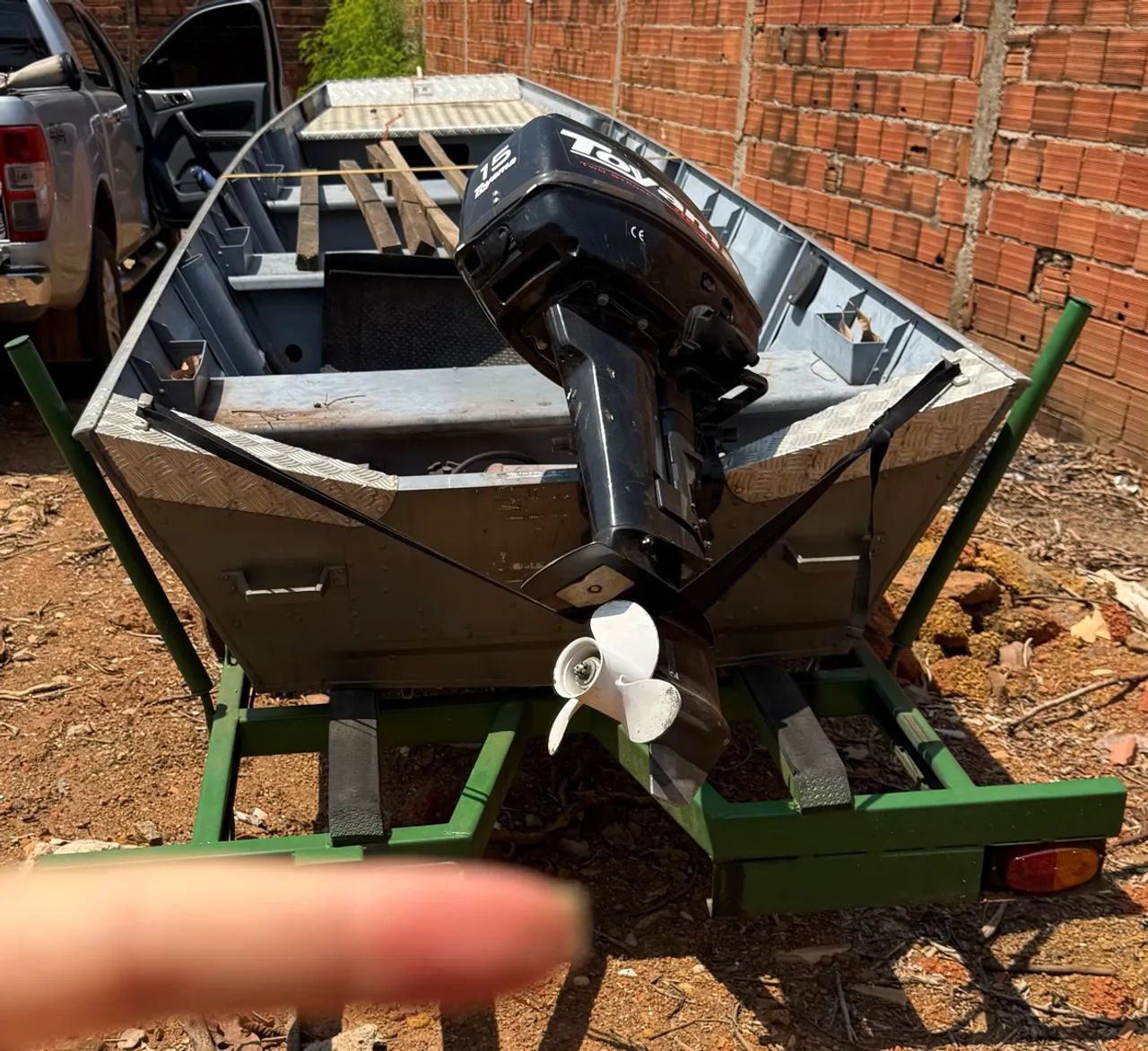 VENDO CANOA COM MOTOR DE 15 TOYAMA - Foto 5