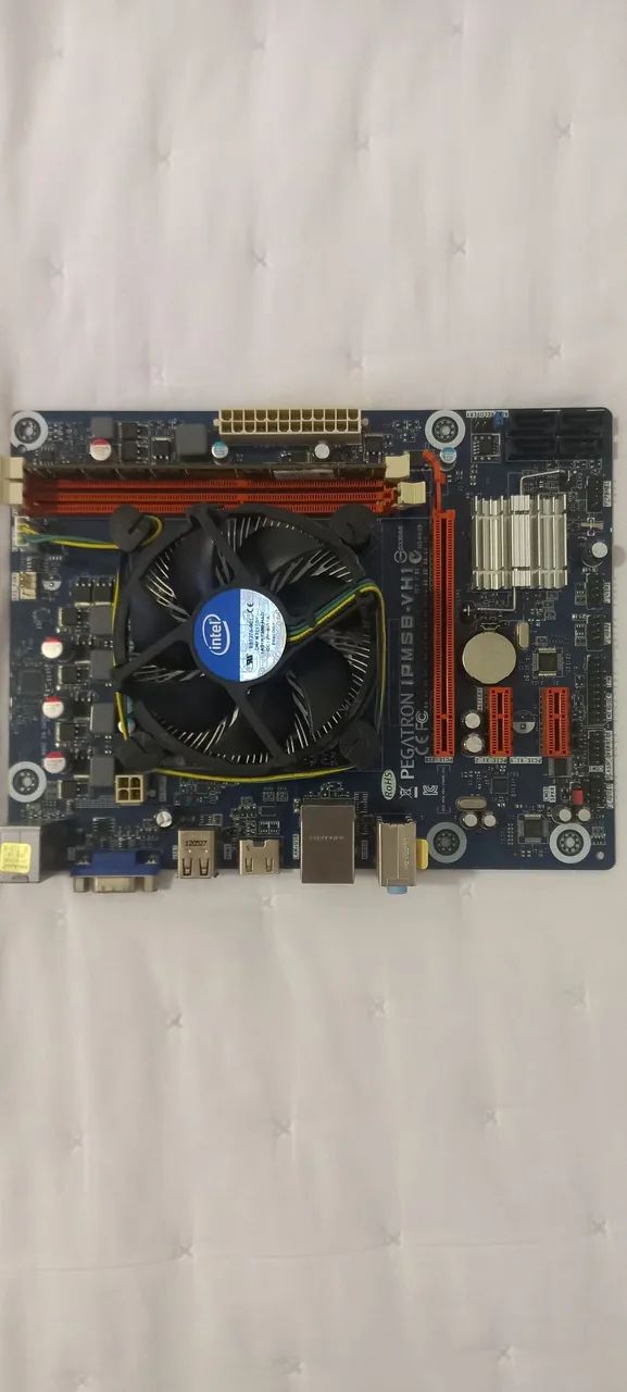 Plca mãe pegatron ipmsb vh1, processador Intel i 5 e memória ram Kingston ddr3 8gb - Foto 2