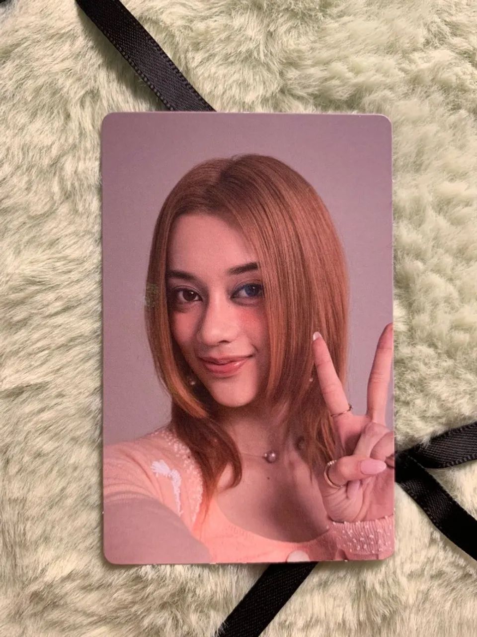 photocard megan katseye weverse global | soft is strong - idol
