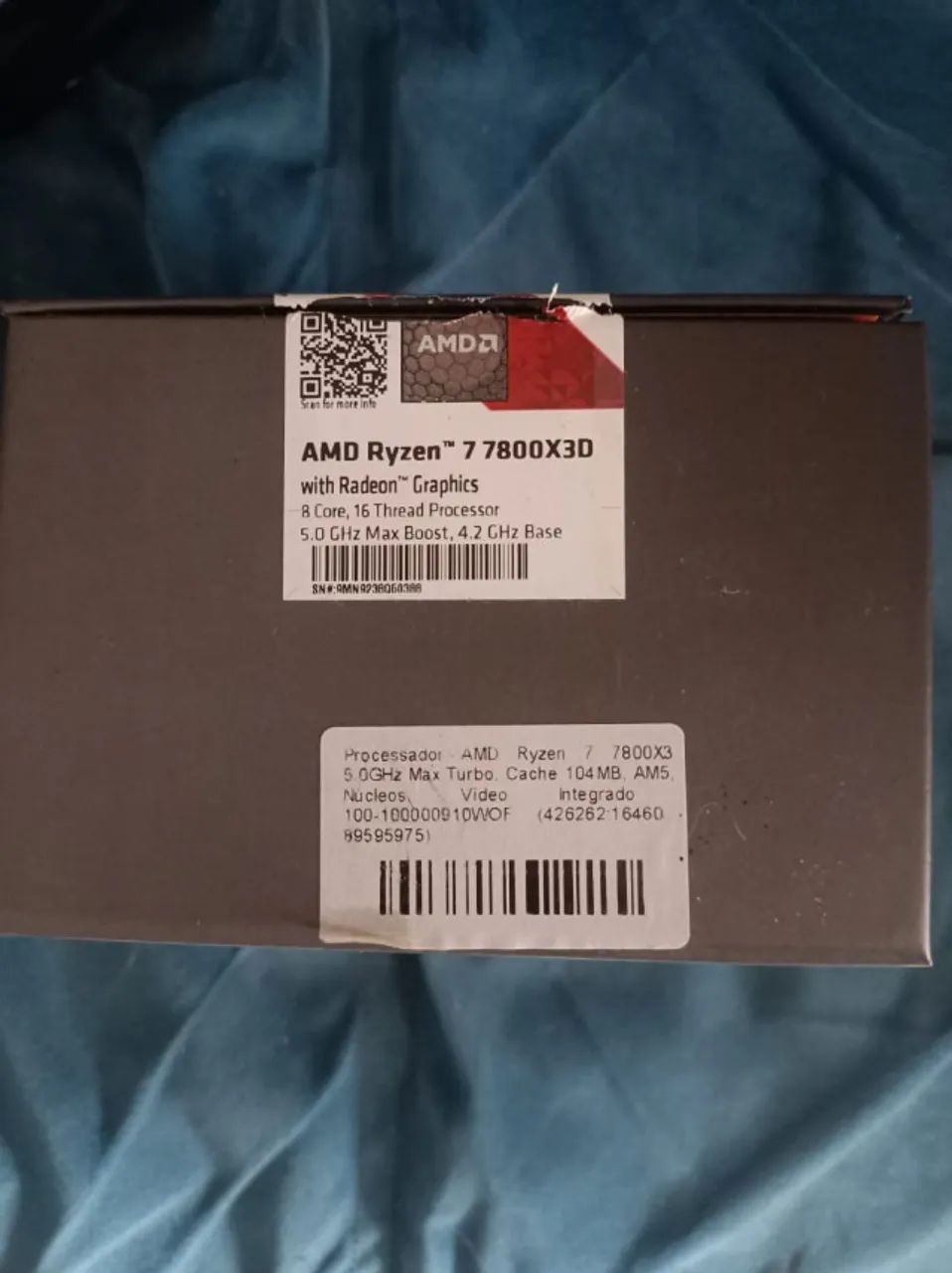 Processador AMD Ryzen 7 7800x3d 6 meses de uso com nota - Foto 2