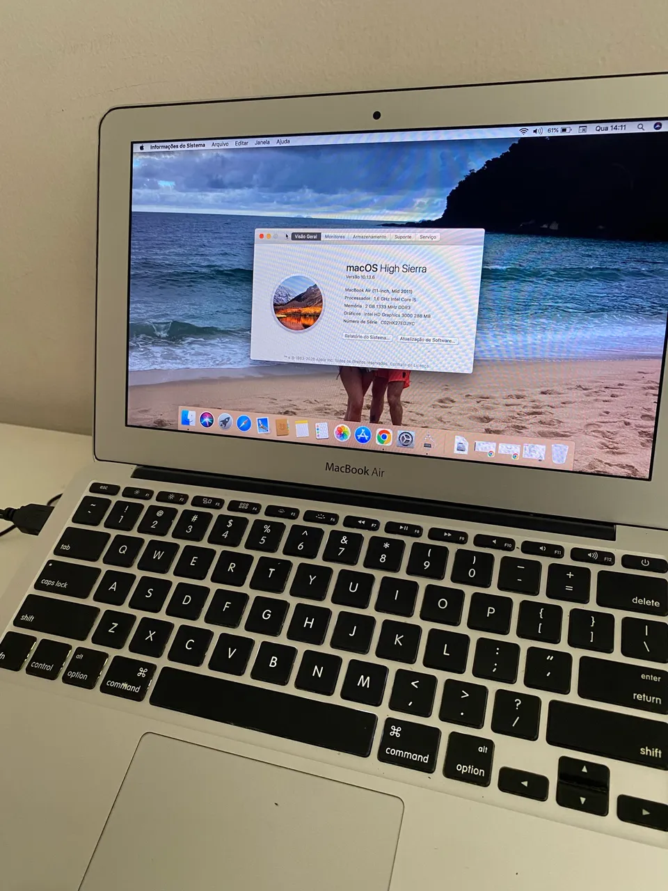 MacBook Air 11? Apple Mid 2013 | 128GB SSD | Funcionando