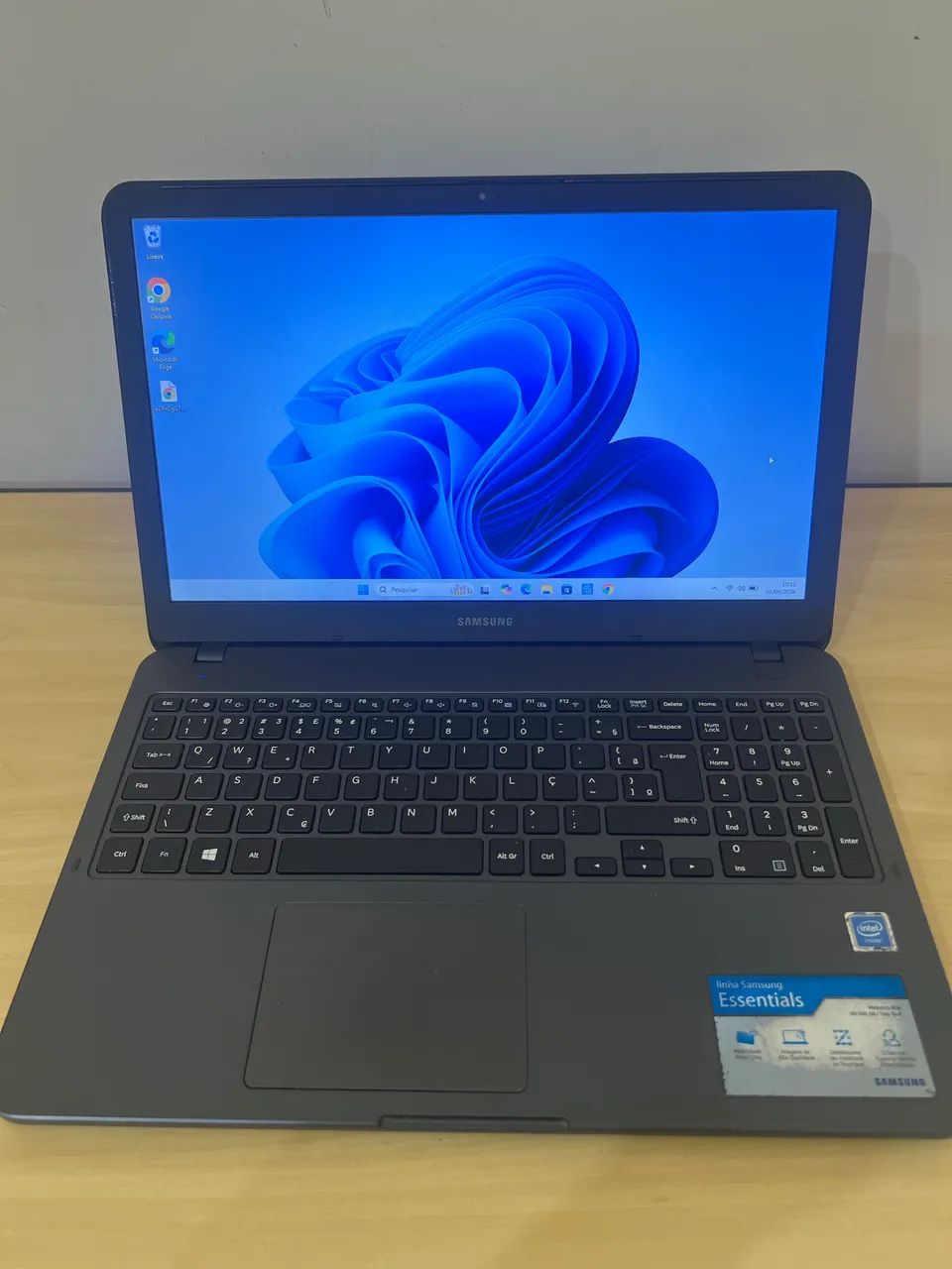 Notebook Samsung Essentials E20 Intel Celeron 4205U 4GB RAM 100GB SSD Windows 11