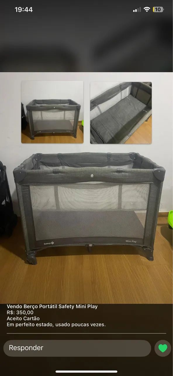 Berço Safety Portátil 