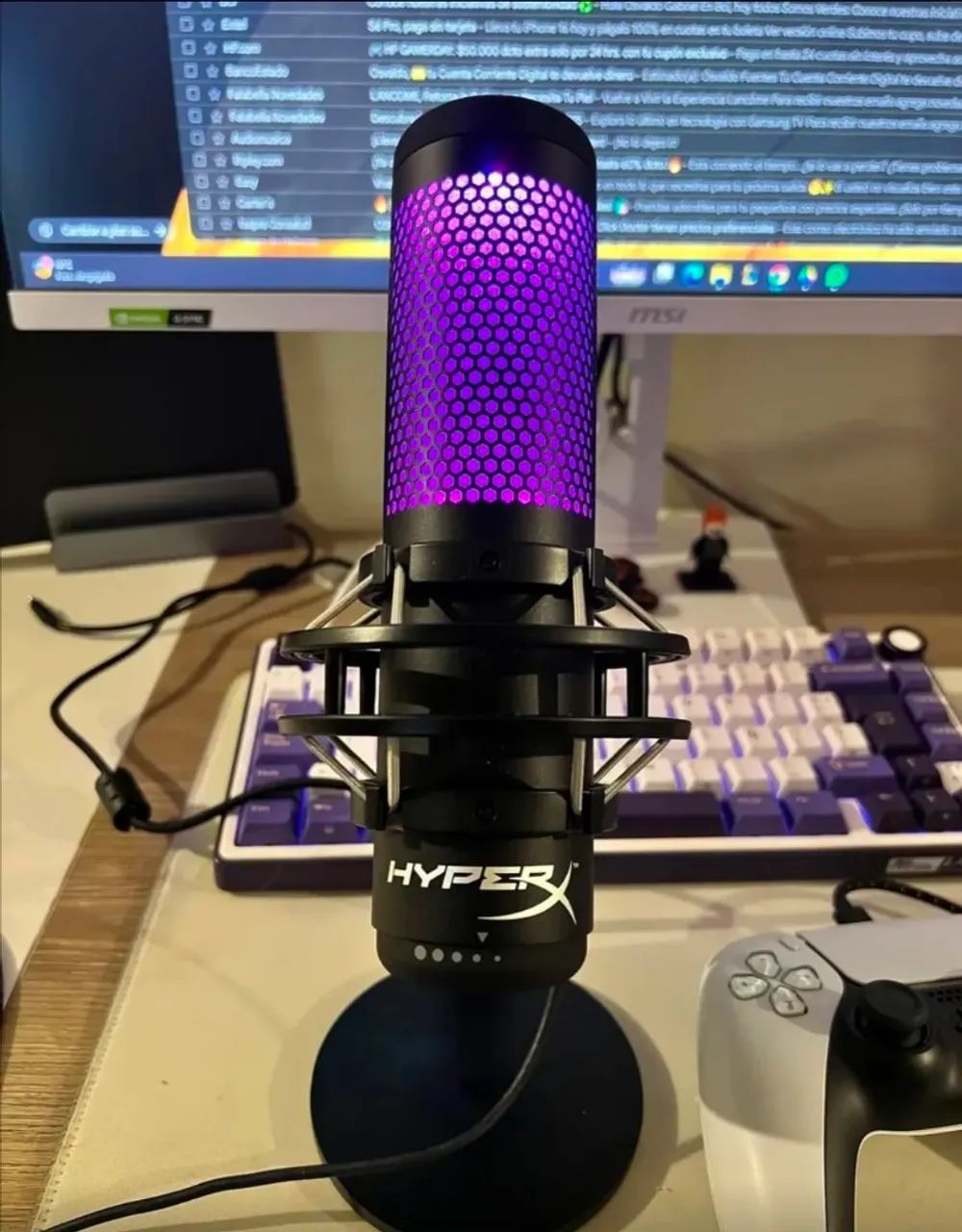 Microfone Gamer HyperX QuadCast S - Foto 2