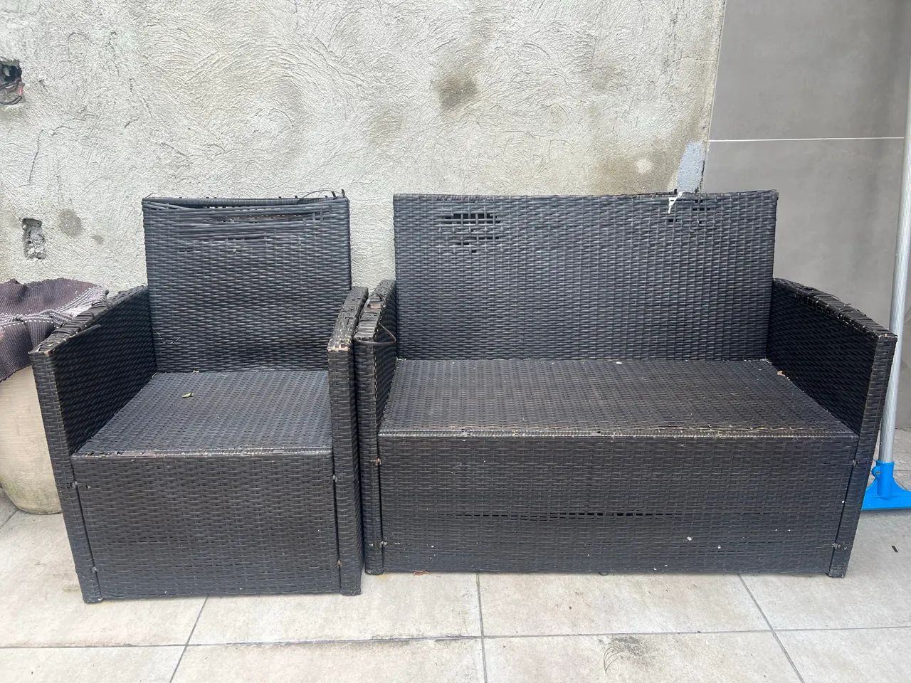 Conjunto sofá externo