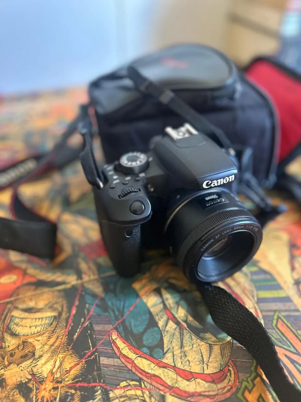 Câmera Profissional Canon T7i + Lente Canon 50mm 1.8 - Foto 2