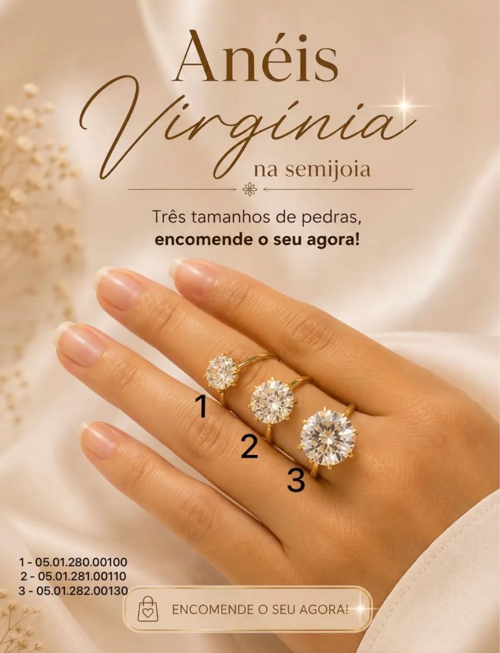 Anel Solitário Virgínia  - Foto 2