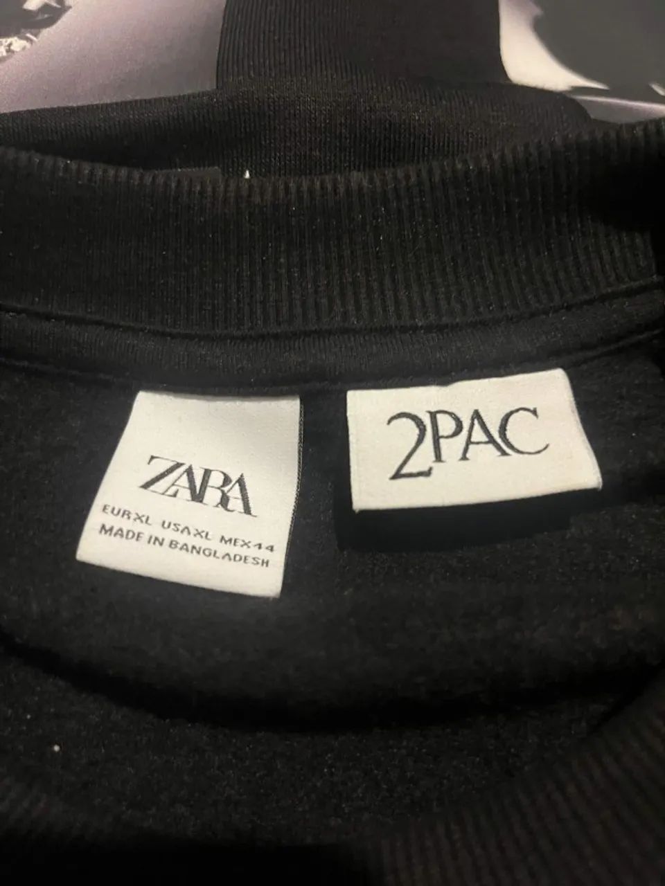 Moletom preto 2PAC (zara) - Foto 3