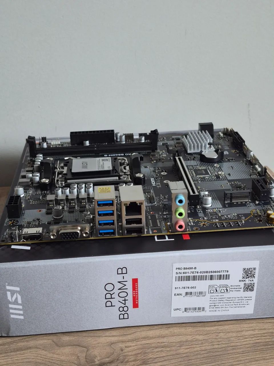 Placa Mãe B840M-B Msi Am5 Matx - Nova - Foto 5