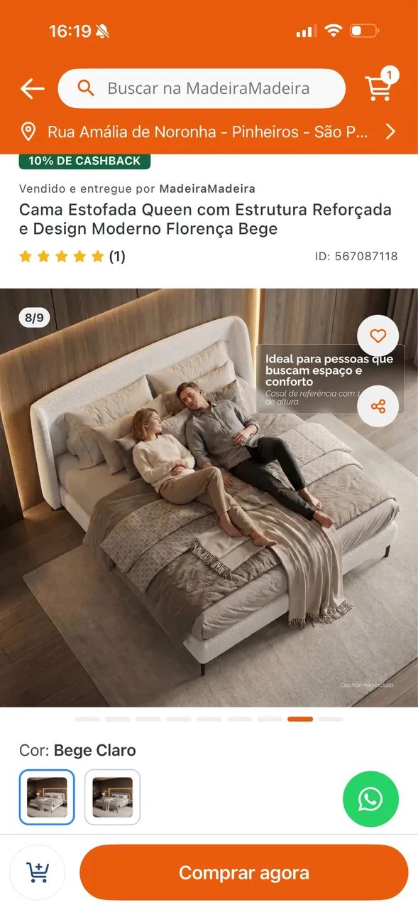Cama queen nova (ainda embalada)  - Foto 2
