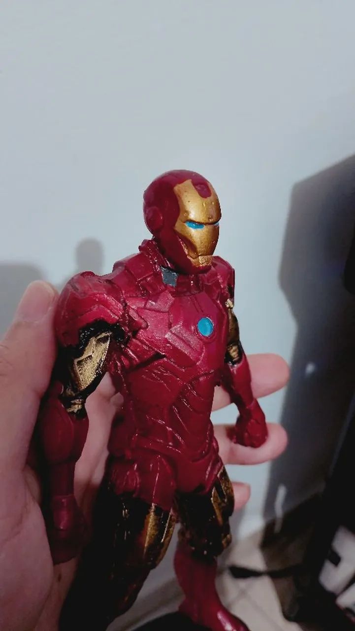 Action figure homem de ferro e pantera negra - Foto 2