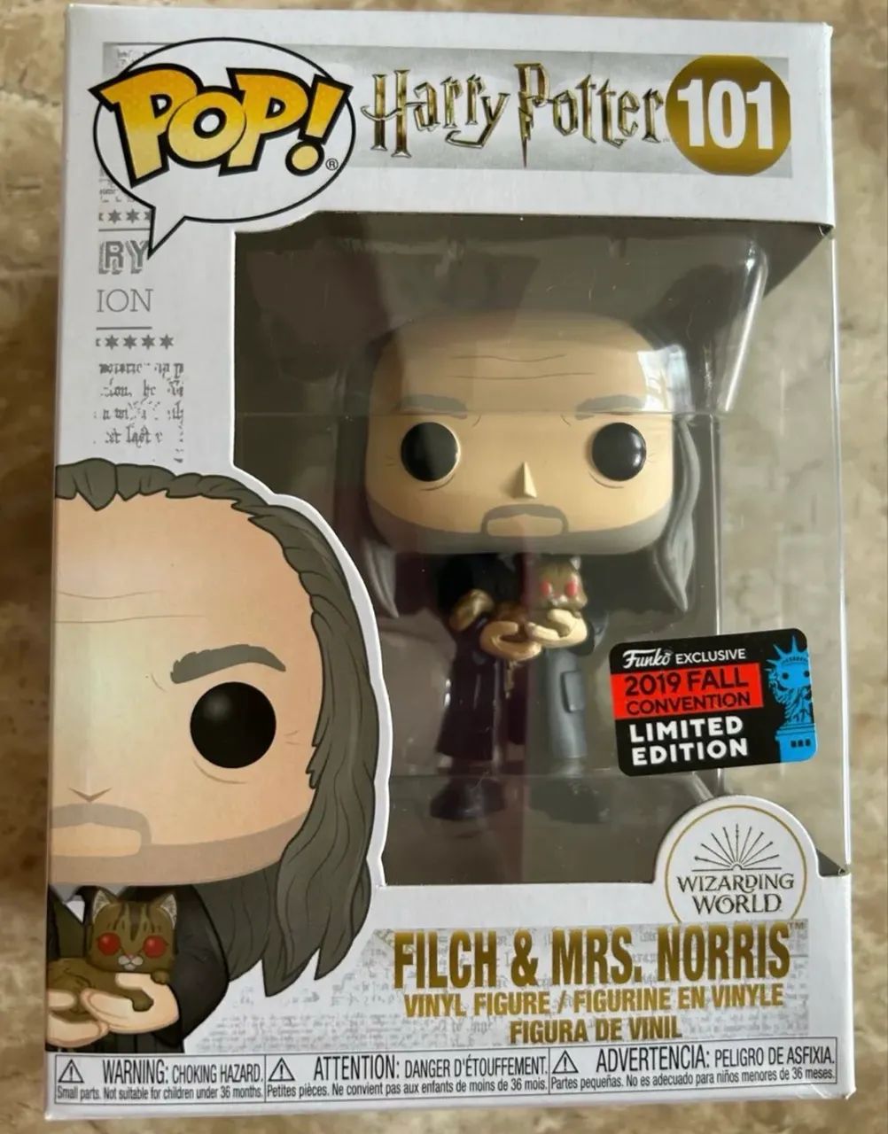 Funko Pop! Harry Potter: Filch & Mrs. Norris Fall Convention #101