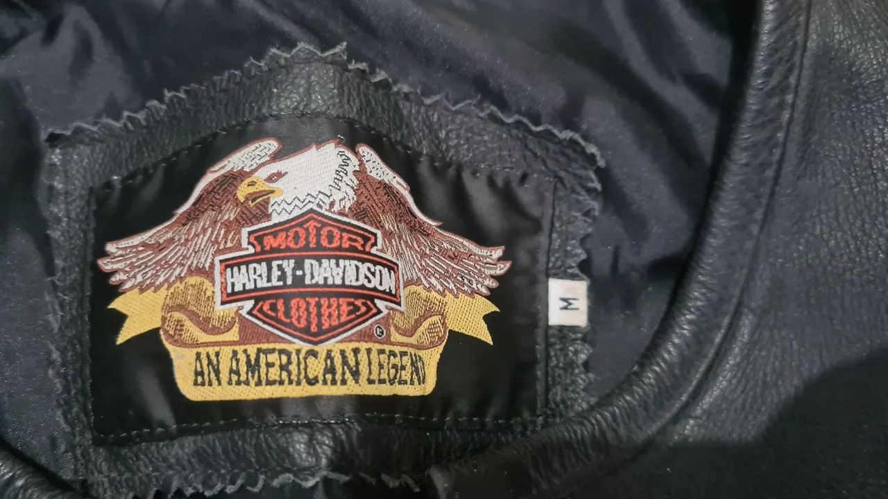Colete couro harley  - Foto 5