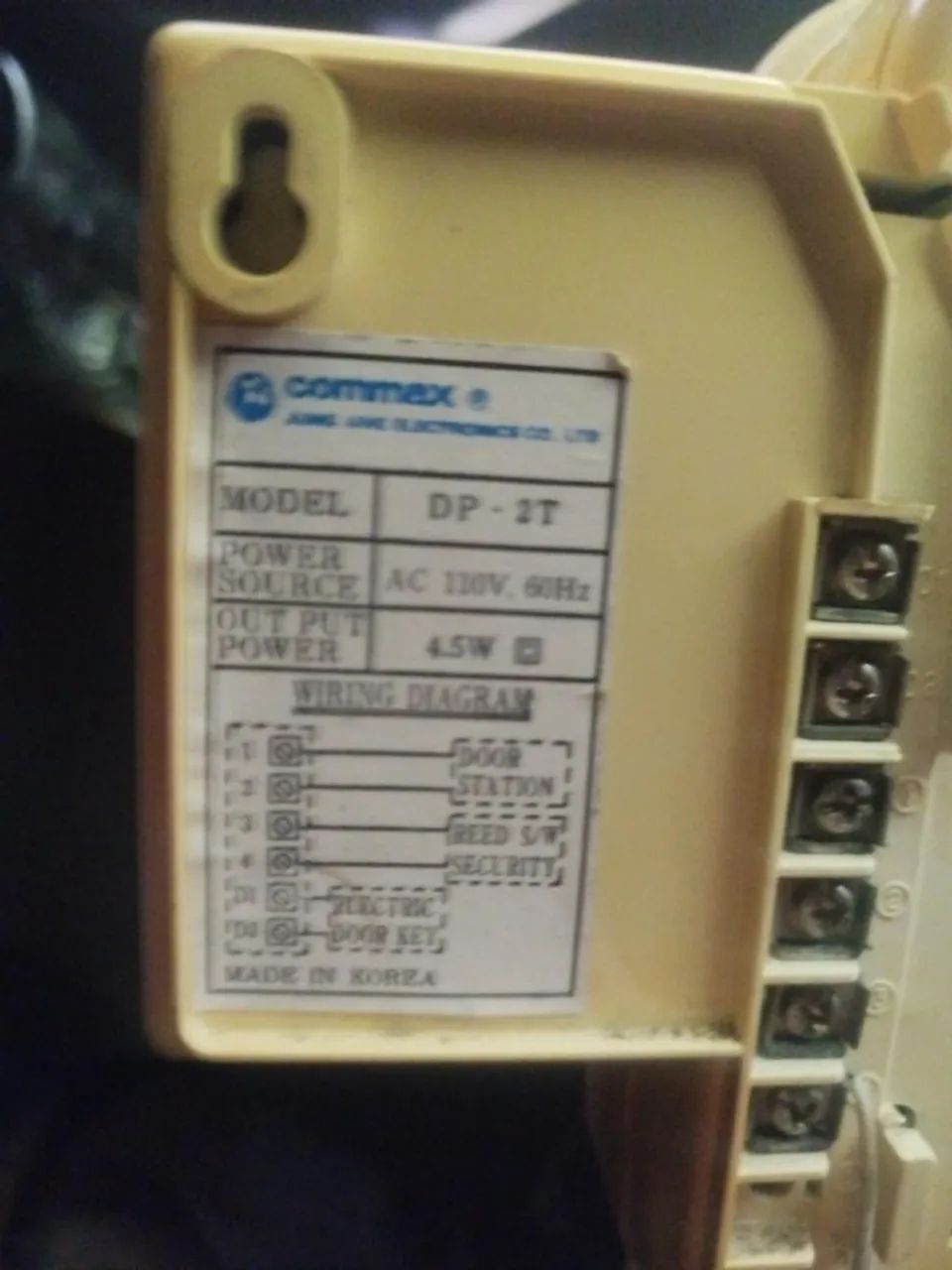 Interfone Commax DP-2T Antigo - Sistema de Intercomunicação - Foto 2
