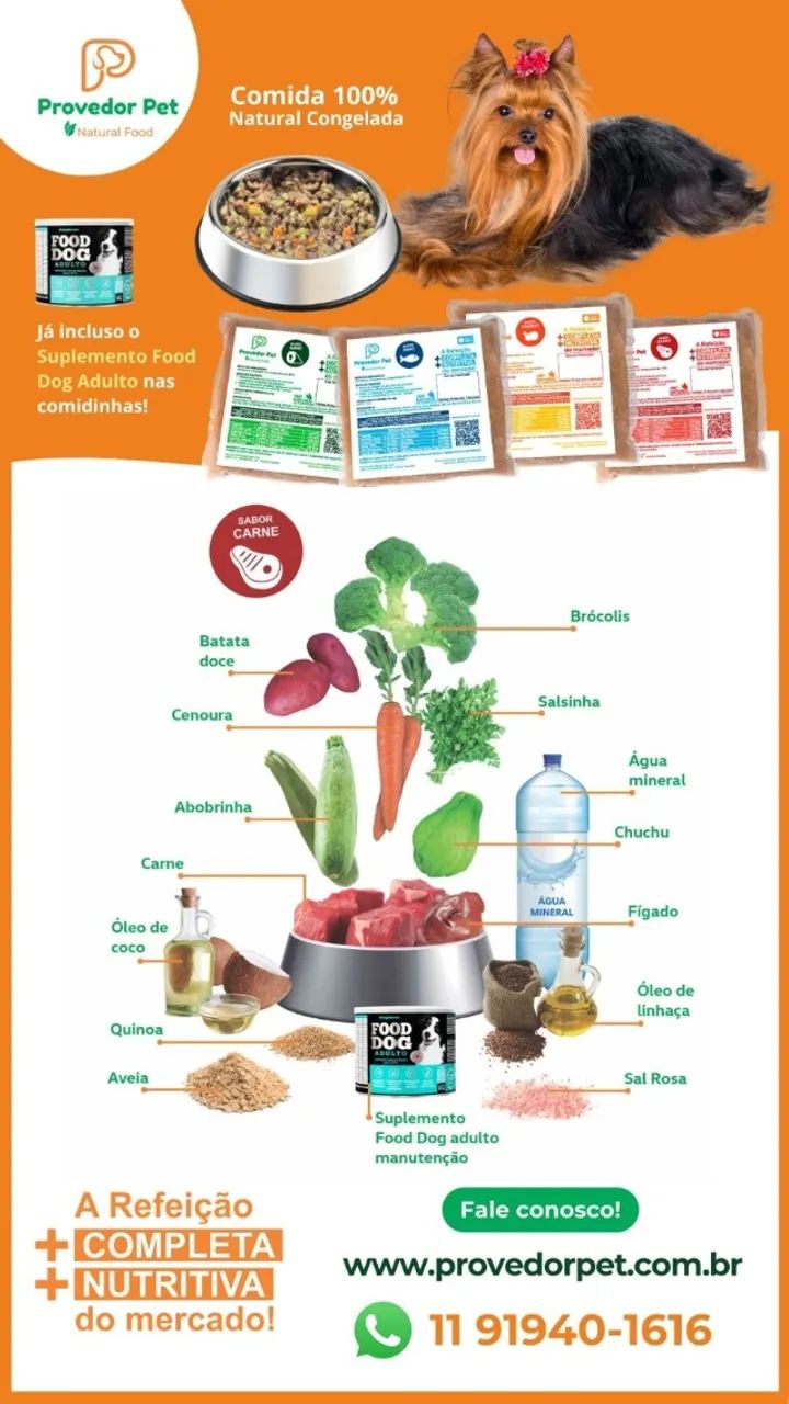 Provedorpet comida natural ração umida para caes - congelados - Foto 4