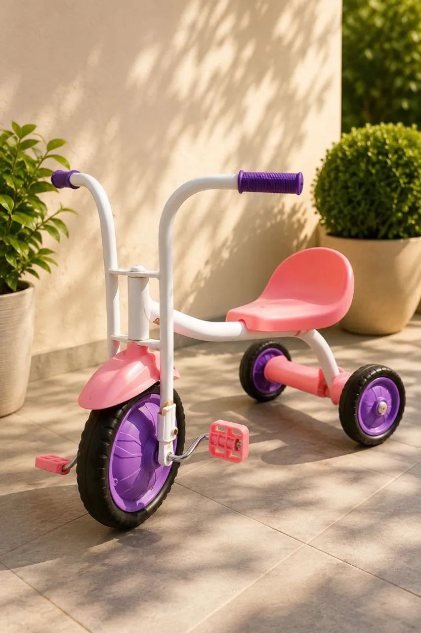 Triciclo Infantil Rosa - Foto 2