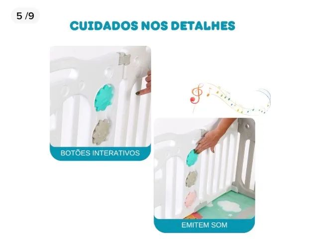 Cercadinho infantil modular grande 65580424533378122
