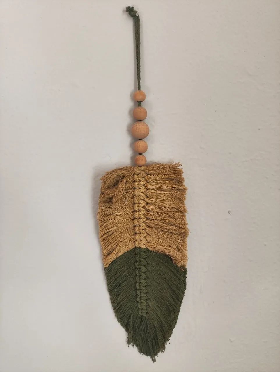 Kit 8 decorações em macramé e madeira - Foto 2