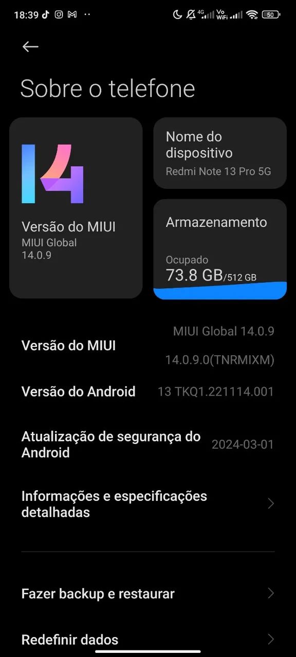 (TROCA) Redmi Note 13 Pro 5G 512GB  - Foto 3