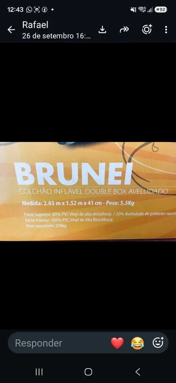 Colchão inflável 
